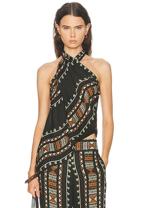 Johanna Ortiz Ancestral Top in Forest Green - Green. Size 8 (also in ).