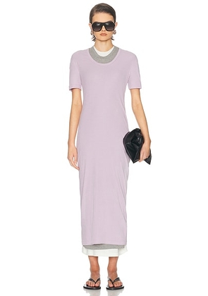 Jil Sander Kit Dress in Faded Liliac - Lavender,Grey. Size M (also in S, XS).