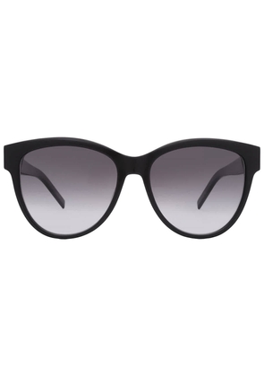 Saint Laurent Grey Gradient Butterfly Ladies Sunglasses SL M107 002 55