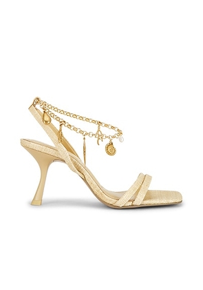 SIMKHAI Caspian Strappy Sandal in Natural - Beige. Size 36 (also in 37, 38, 39, 40, 41).