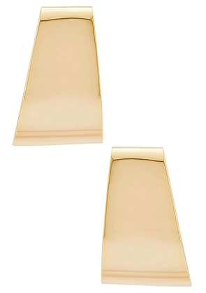 MEGA Graduate Earrings in 14k Gold Plated - Metallic Gold. Size all.