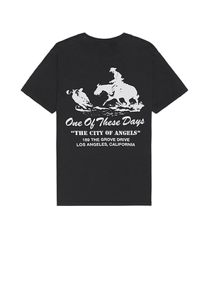 ONE OF THESE DAYS x FWRD The City Of Angels Tee in Black - Black. Size L (also in M, S).