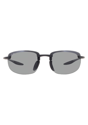 Maui Jim Hookipa Ultra Neutral Grey Wrap Mens Sunglasses 676-02 63