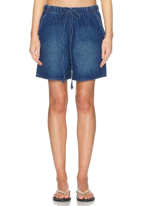 MOTHER The Buffet Bermuda Short in Flambabe - Blue. Size 23 (also in 24, 25, 26, 27, 28, 29, 30, 31, 32, 33, 34).