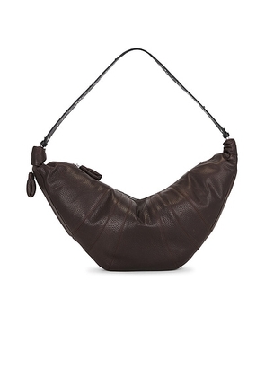 Lemaire Western Studs Large Croissant in Dark Chocolate - Brown. Size all.