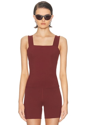 Left On Friday Frame Long Tank Top in Jam - Brick. Size L (also in M, S, XL, XS).