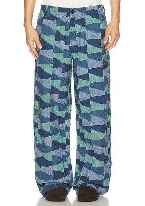 Kardo Kedar Pants in Multi - Blue. Size L (also in M, S, XL/1X).