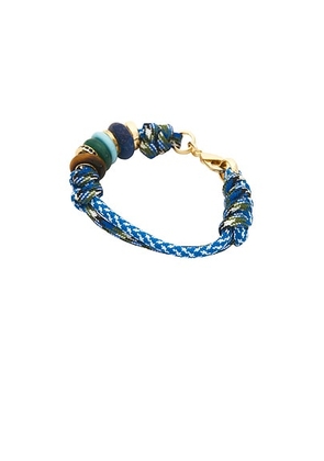 Roxanne Assoulin Mixed Cord Supersize Cord Bracelet in Gold & Blue Multi - Blue. Size all.