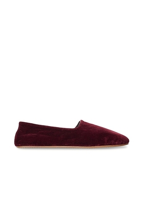 The Row Ponti Slipper in Bordeaux - Burgundy. Size 36 (also in 36.5, 37.5, 38, 38.5, 39, 39.5, 40, 41).