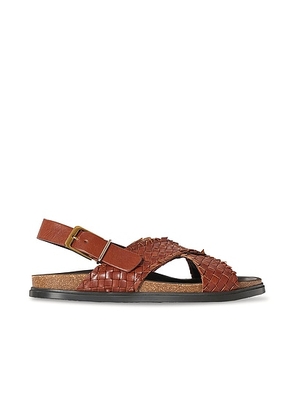 The Row Buckle Sandal in Cognac - Brown. Size 36.5 (also in 37, 38, 38.5, 39, 39.5, 40).