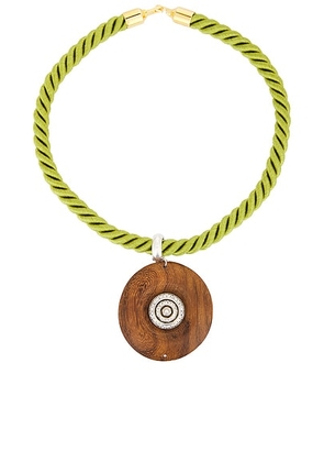 Timeless Pearly Pendant Necklace in Multi - Green,Brown. Size all.