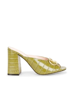 Valentino Garavani VLogo Signature Mule in Muschio - Green. Size 37 (also in 38.5, 39.5).