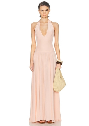 Shani Shemer Astrid Maxi Dress in Pink Blush - Blush. Size L (also in M, S, XS).