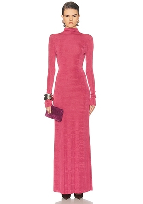 SEROYA Kim Maxi Dress in Sangria - Mauve. Size L (also in M, S, XL, XS).