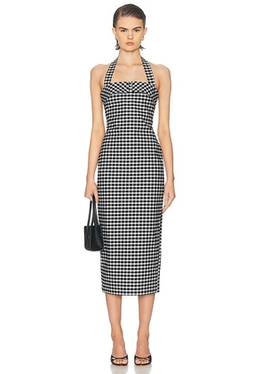 Posse Chiara Dress in Black & White - Black,White. Size L (also in M, S, XS).