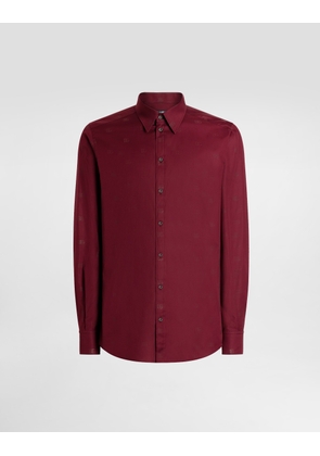 Dolce & Gabbana Logo-print Martini Poplin Shirt - Man Shirts Multicolor 38