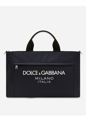 Dolce & Gabbana Nylon Holdall - Man Shoppers Blue Nylon Onesize