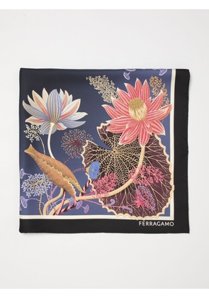 Neck Scarf FERRAGAMO Woman color Navy
