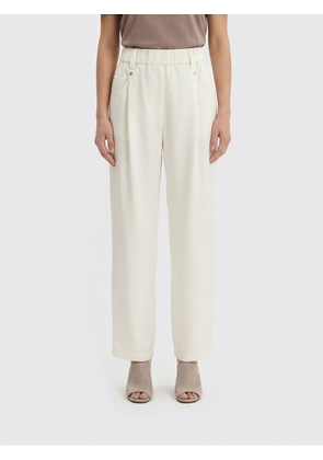 Pants BRUNELLO CUCINELLI Woman color White