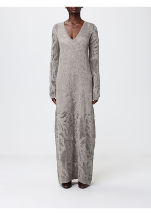 Dress BRUNELLO CUCINELLI Woman color Beige