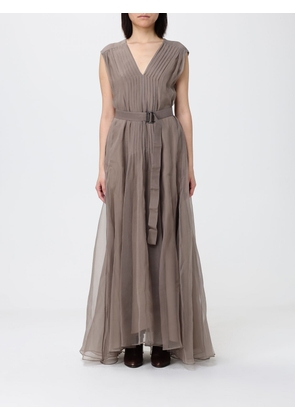 Dress BRUNELLO CUCINELLI Woman color Beige