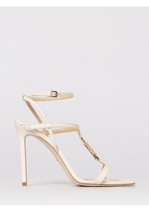 Heeled Sandal ELISABETTA FRANCHI Woman color Yellow Cream