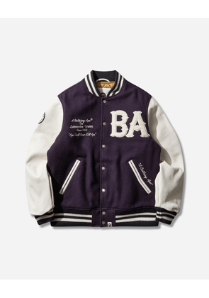 Men s Statue Of Liberty Varsity Jacket Purple