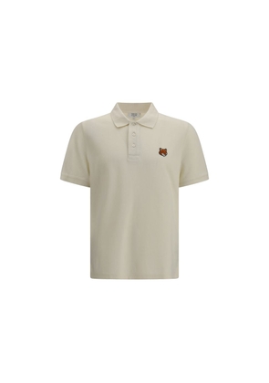 Maison Kitsuné Beige Cotton Polo Shirt - M