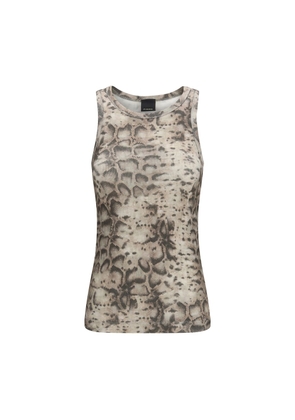 PINKO Beige Cotton T-Shirt - L