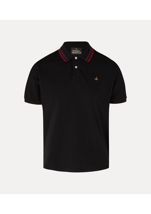 Vivienne Westwood Classic Polo Solid Piquet Black L Men