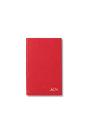 Smythson 2026 Panama Weekly Diary In Scarlet Red