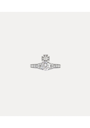 Vivienne Westwood Ismene Ring Stainless Steel Silverwhitecz L Unisex