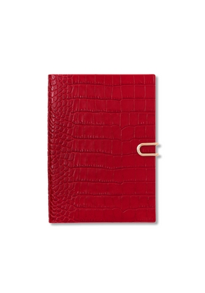Smythson 2026 Soho Weekly Diary With Slide In Mara In Red