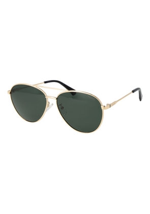 Polaroid Gold Metal Sunglasses