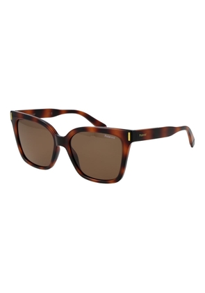 Polaroid Brown Plastic Sunglasses