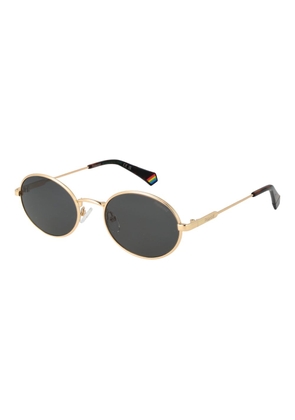 Polaroid Gold Metal Sunglasses