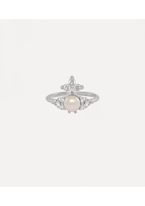 Vivienne Westwood Feodora Ring Silver Silver / Pearl / Cubic Zirconia Unisex