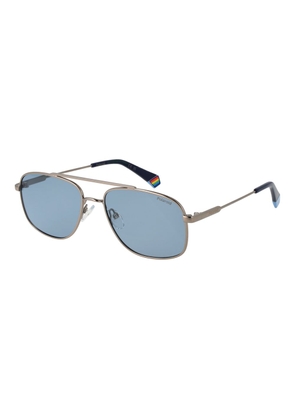 Polaroid Gray Metal Sunglasses