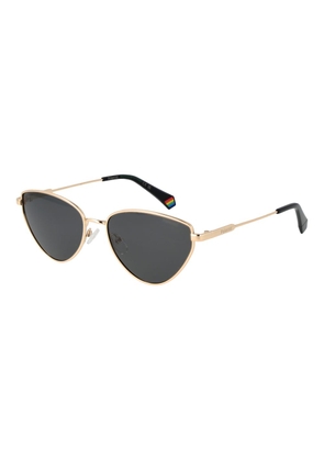 Polaroid Gold Metal Sunglasses