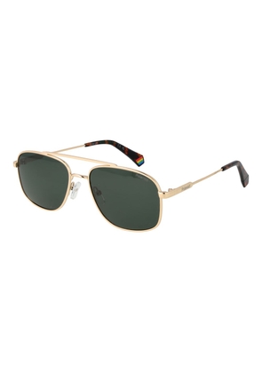 Polaroid Gold Metal Sunglasses