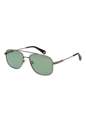 Polaroid Gray Metal Sunglasses