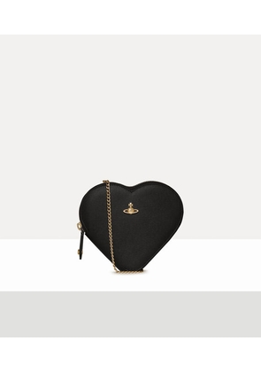 Vivienne Westwood New Heart Crossbody Faux Leather Black