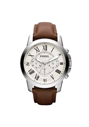 Fossil Brown Leather Dress Watch