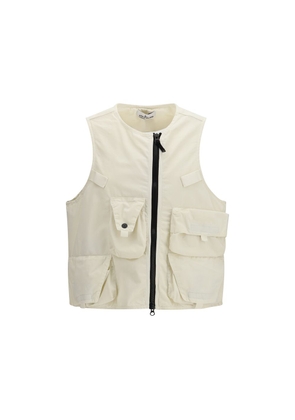 Stone Island Beige Cotton Sleveless Jacket - M