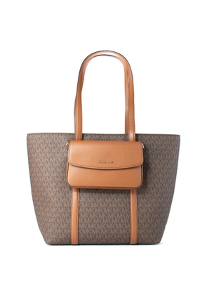 Michael Kors Brown Canvas Tote Bag