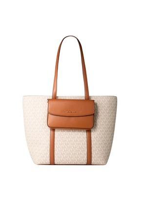 Michael Kors Beige Canvas Tote Bag