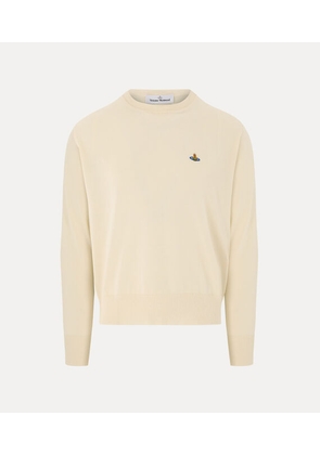 Vivienne Westwood Alex Round Neck Sweater Mako' Cotton Cream L Men
