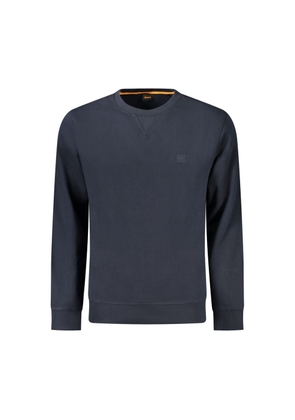 Hugo Boss Blue Cotton Sweatshirt - M
