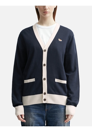 Baby Fox Patch Bi-Color Classic Cardigan