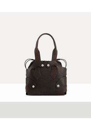 Vivienne Westwood Wilma Small Tote Leather Dark-brown